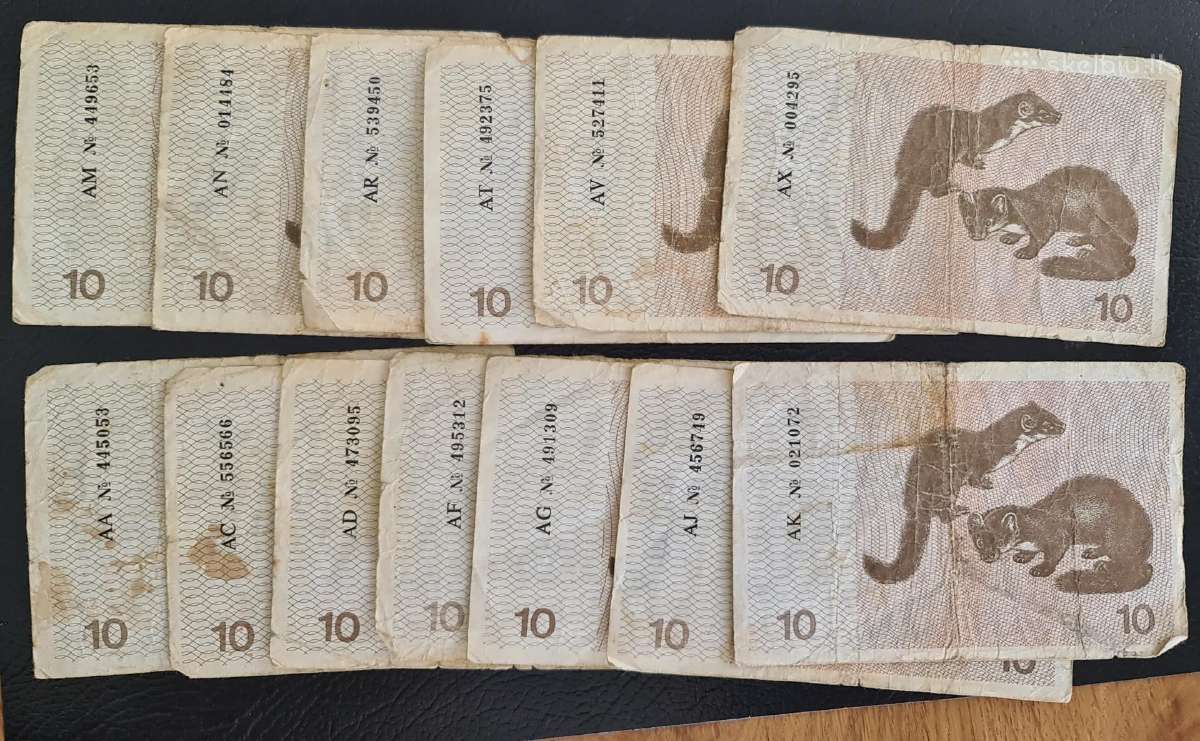 10 talonų pigūs - įvairios serijos