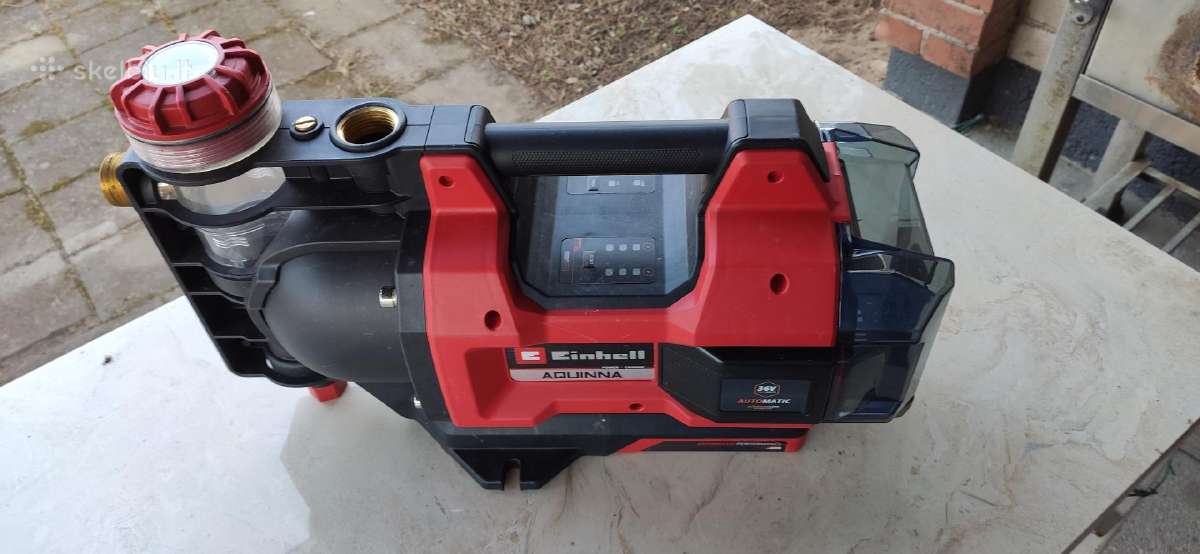 Akumuliatorius sodo vandens siurblis Einhell 2x18v - nuotraukos Nr. 4