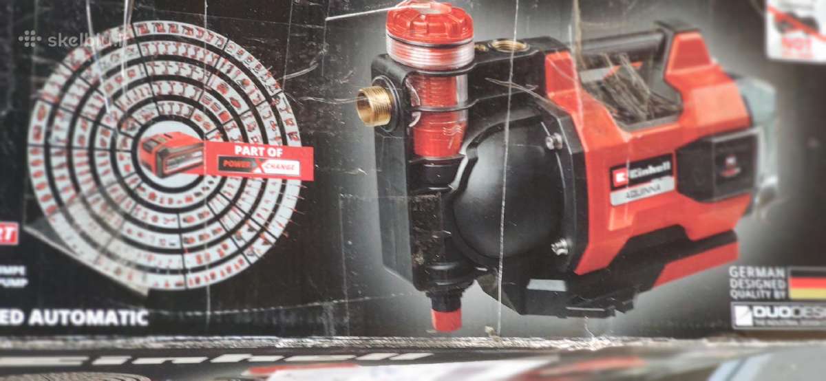 Akumuliatorius sodo vandens siurblis Einhell 2x18v