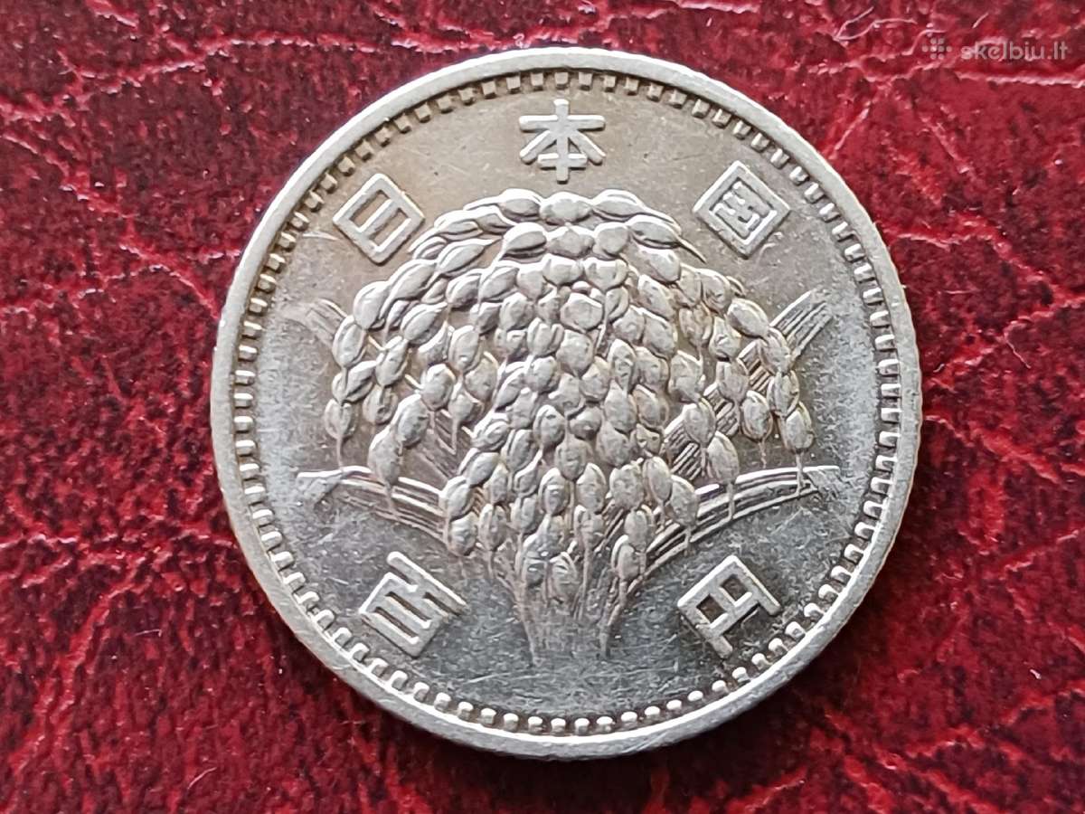 (177) 100 jenų 1959m. Japonija 4,8g. sidabras 600 - nuotraukos Nr. 2