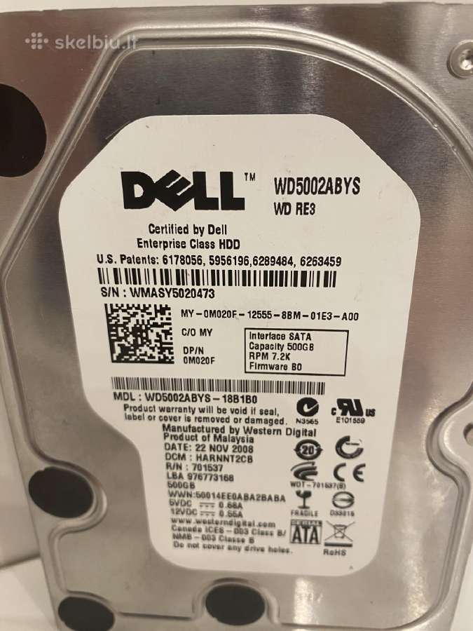 HDD Diskai Dell 0.5tb