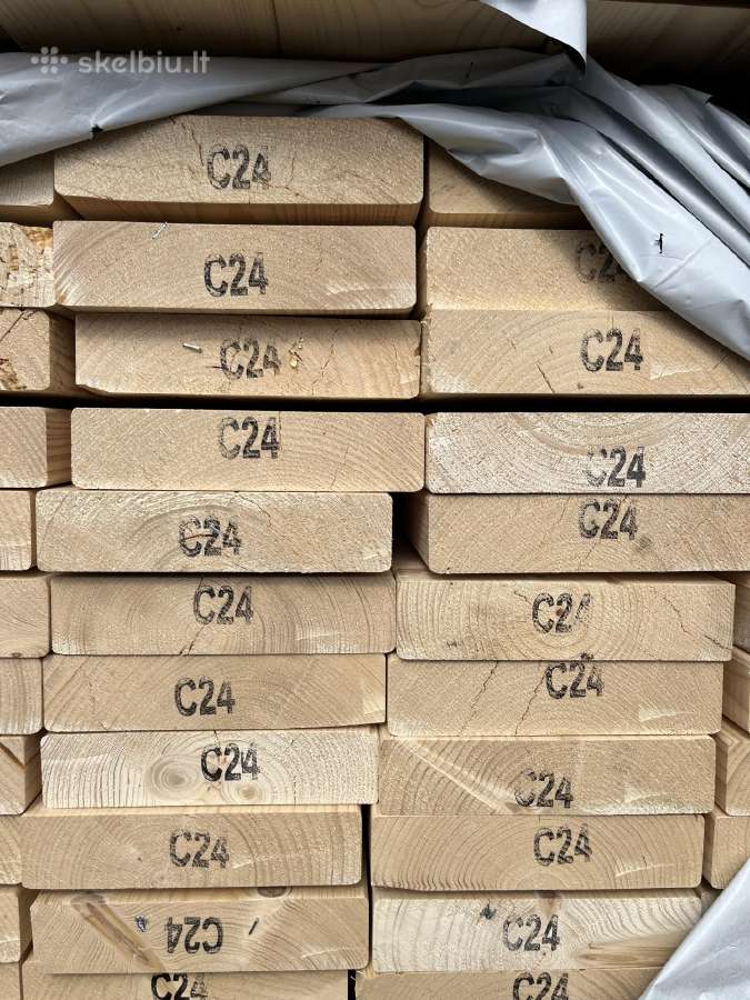Džiovinta kalibruota C24 klasės mediena - nuotraukos Nr. 2