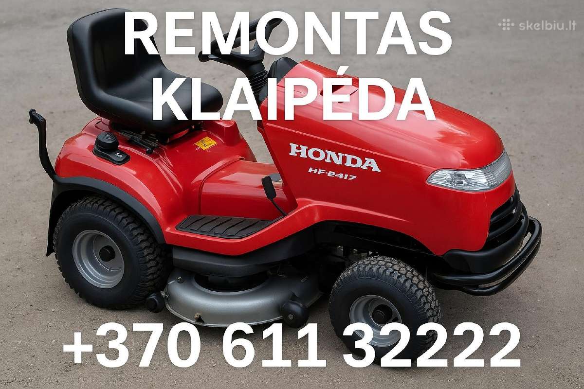 Sodo ir statybinės technikos remontas Klaipėdoje