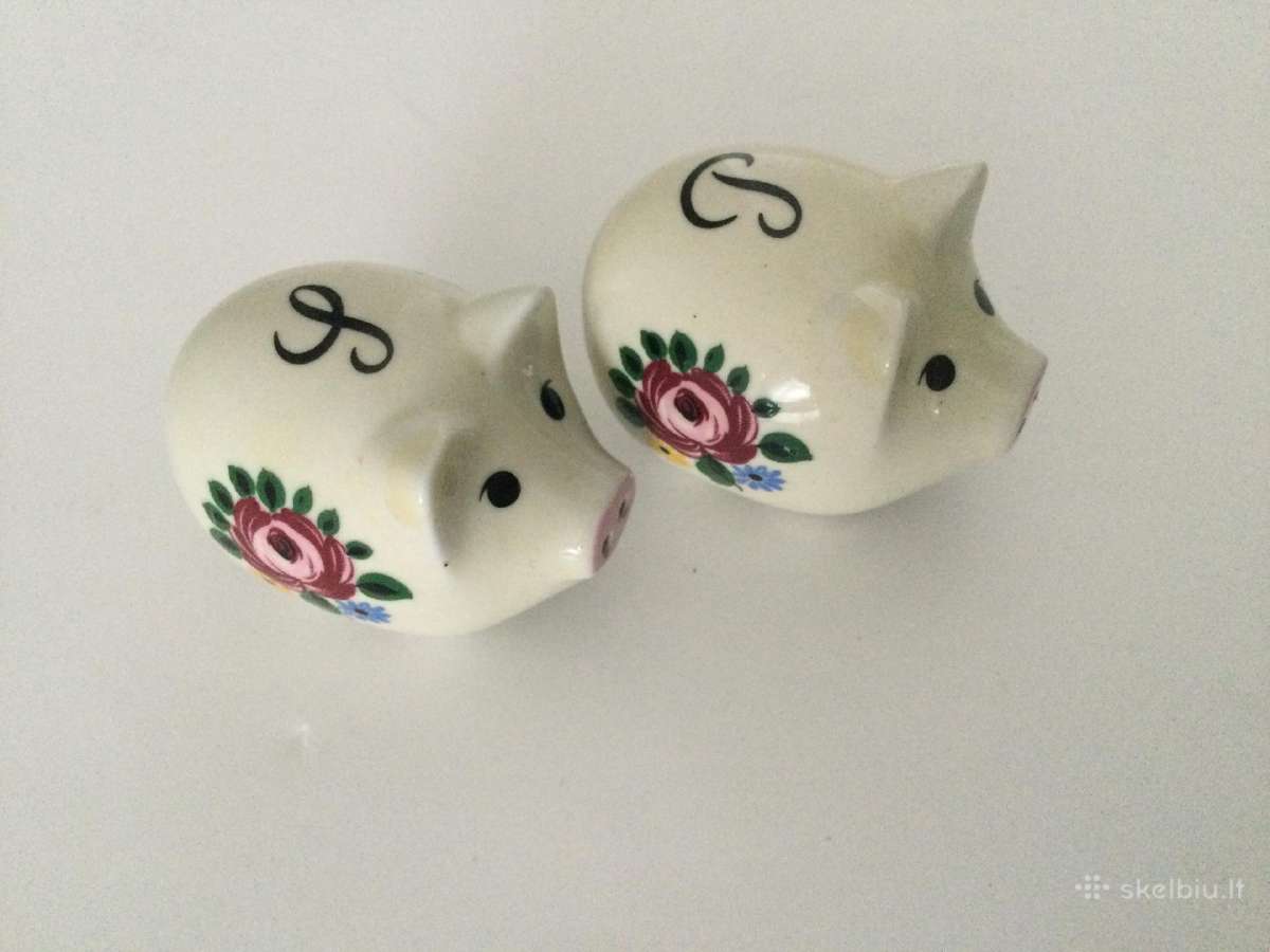 Porcelianinių druskos ir pipirų indelių komplekt. - nuotraukos Nr. 3
