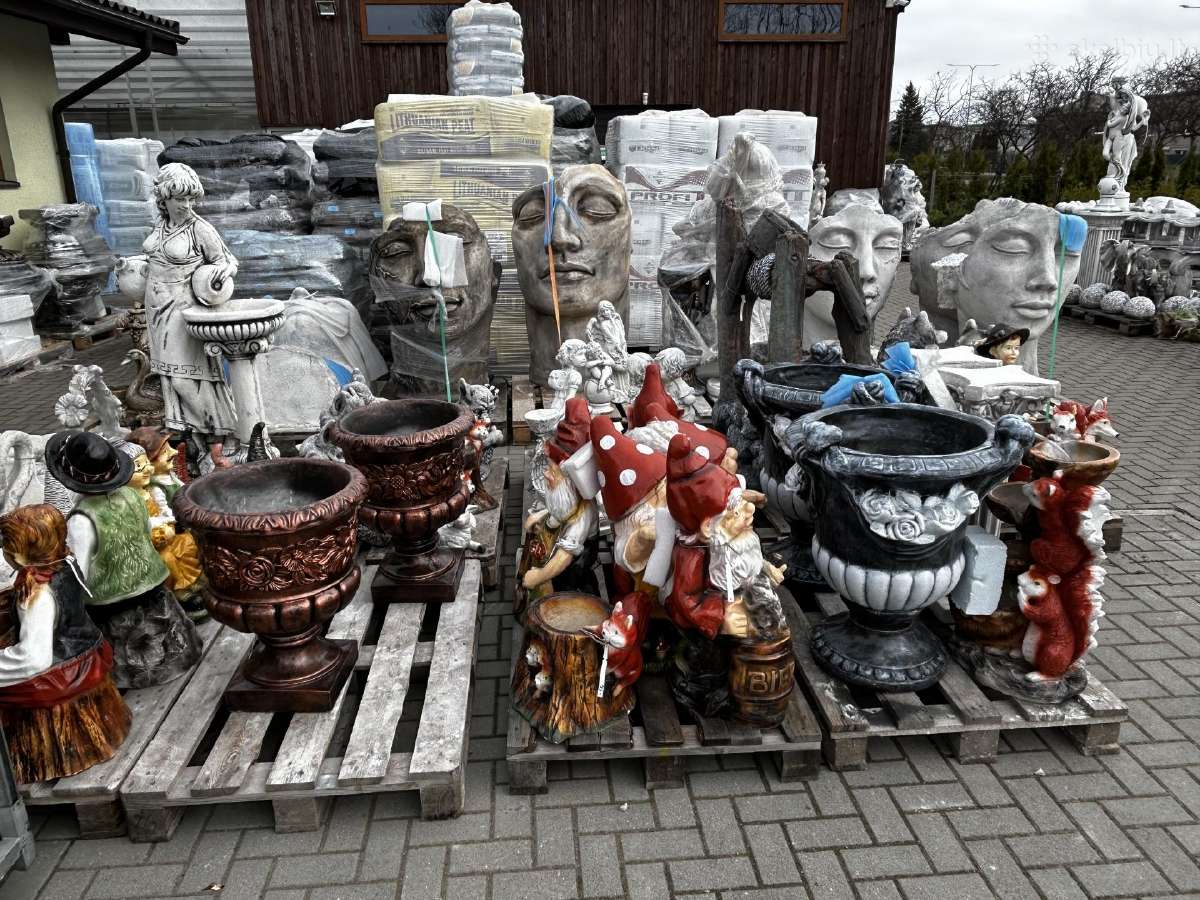 Sodo dekoracijos, fontanai, skulptūros, gėlės - nuotraukos Nr. 32