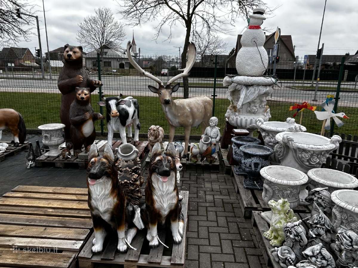 Sodo dekoracijos, fontanai, skulptūros, gėlės - nuotraukos Nr. 35
