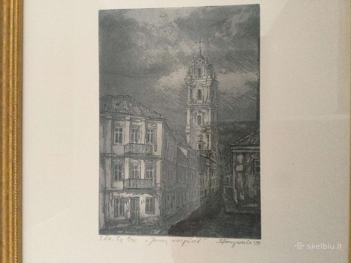 Graviūra Vilnius “Jonų varpinė