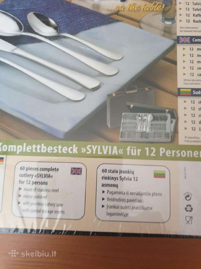 Vokiečių gamybos naujas stalo rinkinys