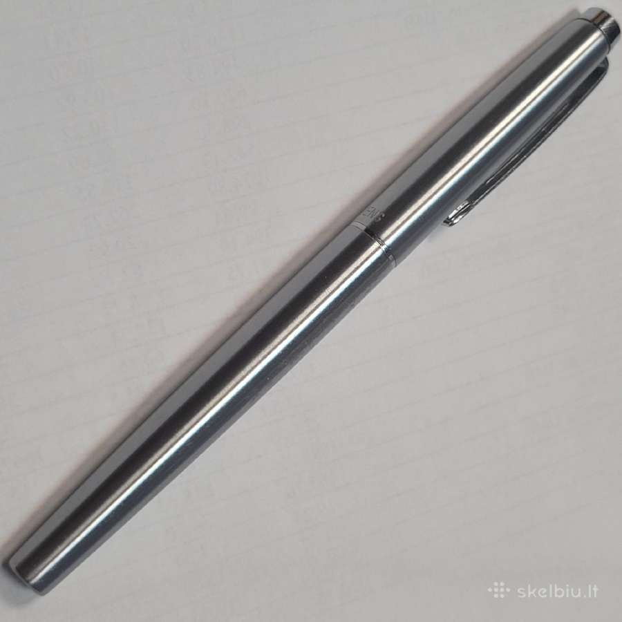 Metalinis (stainless steel) rašalinis parkeris. - nuotraukos Nr. 2