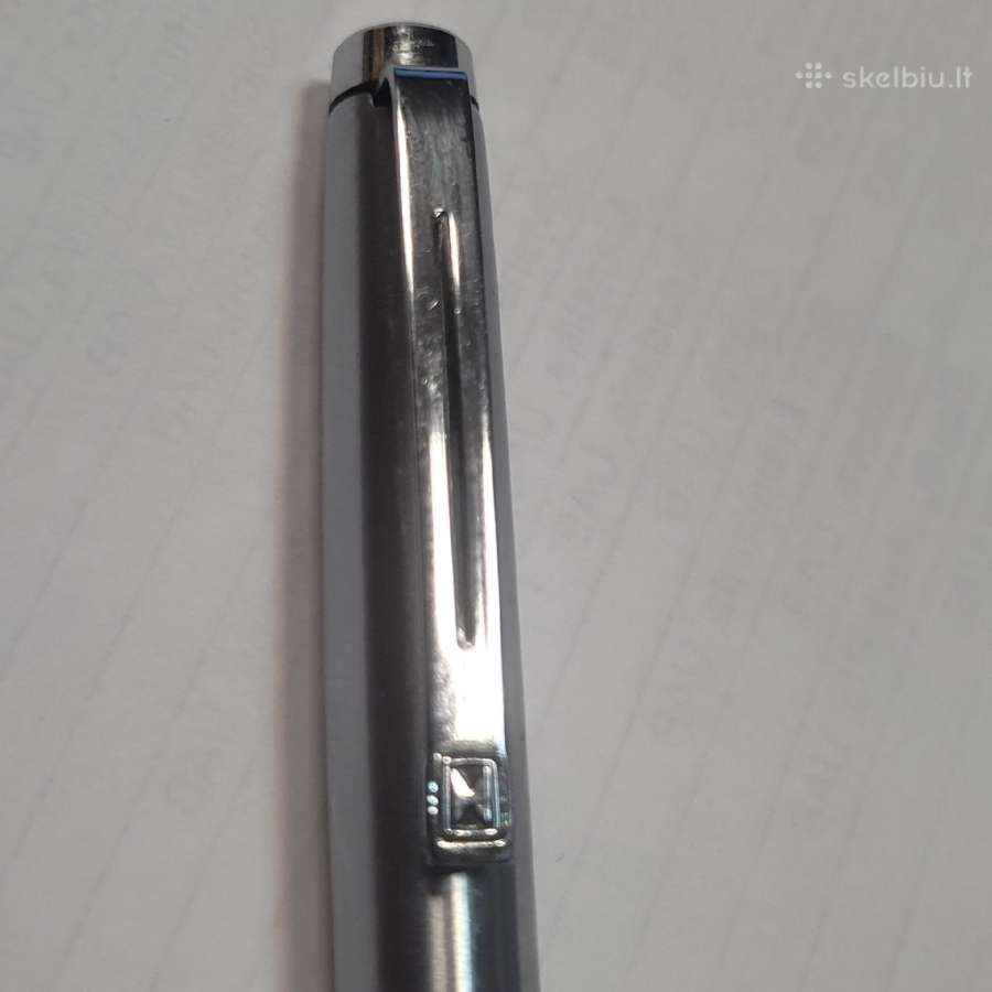 Metalinis (stainless steel) rašalinis parkeris. - nuotraukos Nr. 5