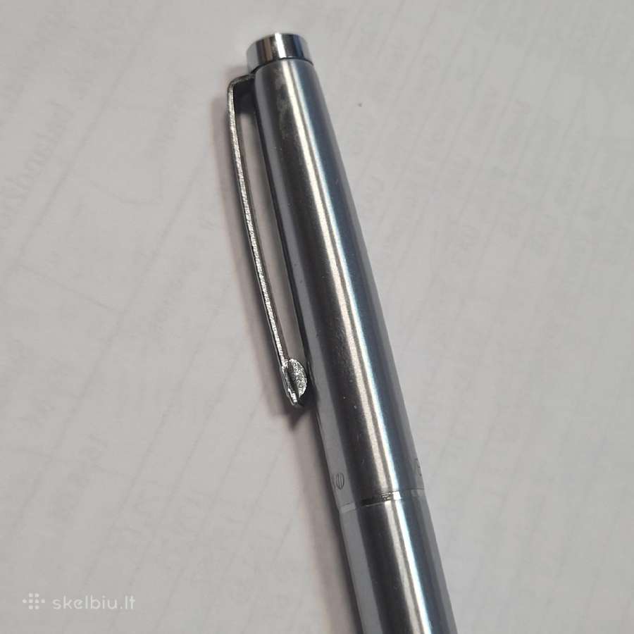 Metalinis (stainless steel) rašalinis parkeris. - nuotraukos Nr. 4