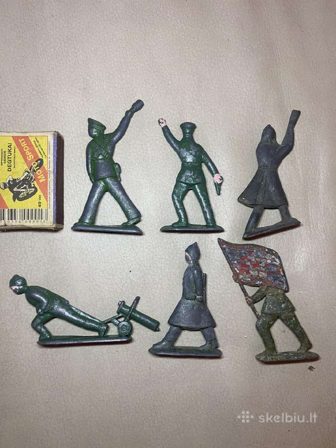Kareivėliai metaliniai raudonarmiečiai tarybiniai - nuotraukos Nr. 2