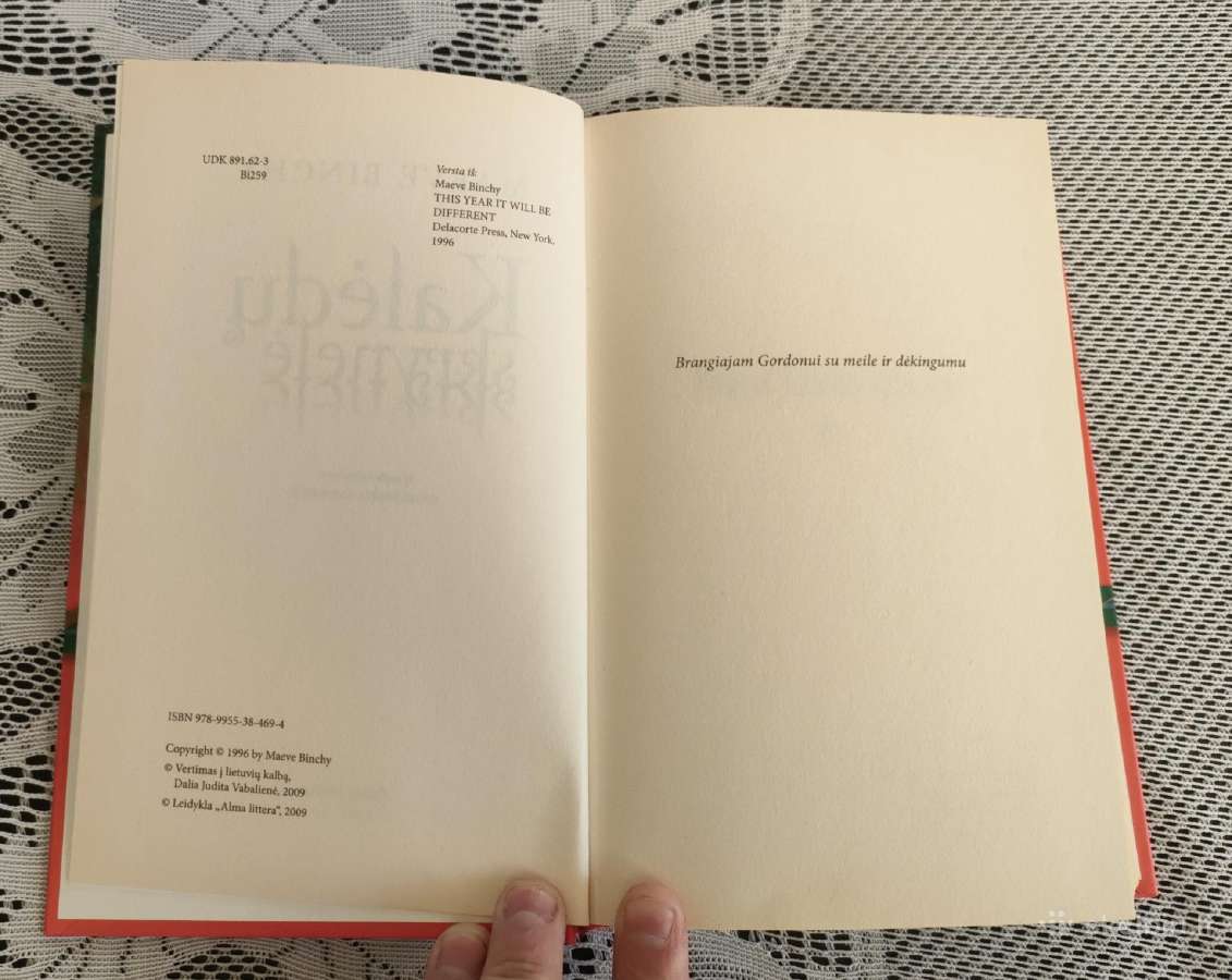 Knyga Maeve Binchy "Kalėdų skrynelė" 1996m. - nuotraukos Nr. 4
