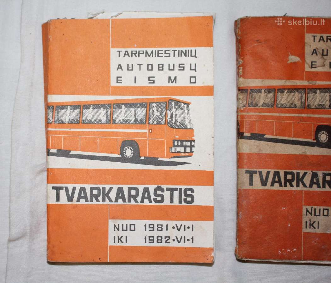 Autobusų eismo tvarkaraščiai 1977-78 ir 1981- 82 - nuotraukos Nr. 2