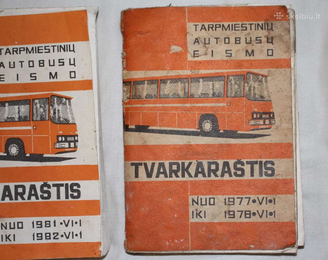 Autobusų eismo tvarkaraščiai 1977-78 ir 1981- 82 - nuotraukos Nr. 3