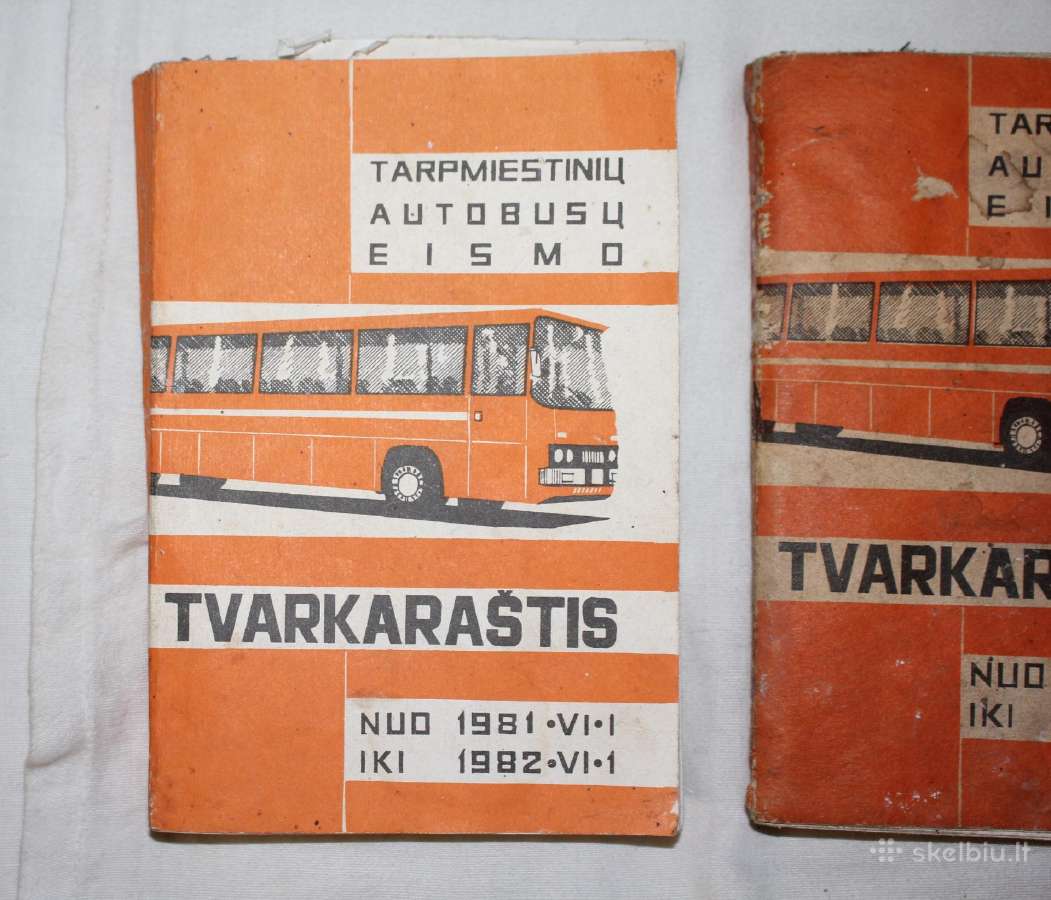 Autobusų eismo tvarkaraščiai 1977-78 ir 1981- 82 - nuotraukos Nr. 2