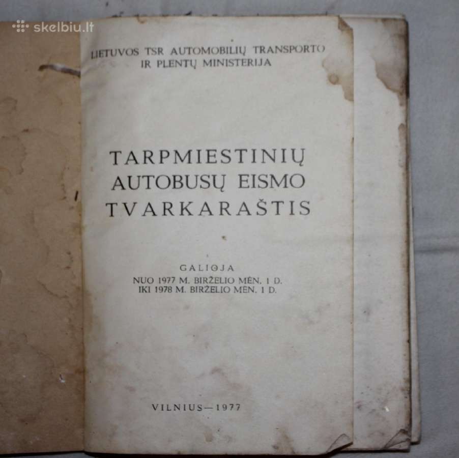 Autobusų eismo tvarkaraščiai 1977-78 ir 1981- 82 - nuotraukos Nr. 10