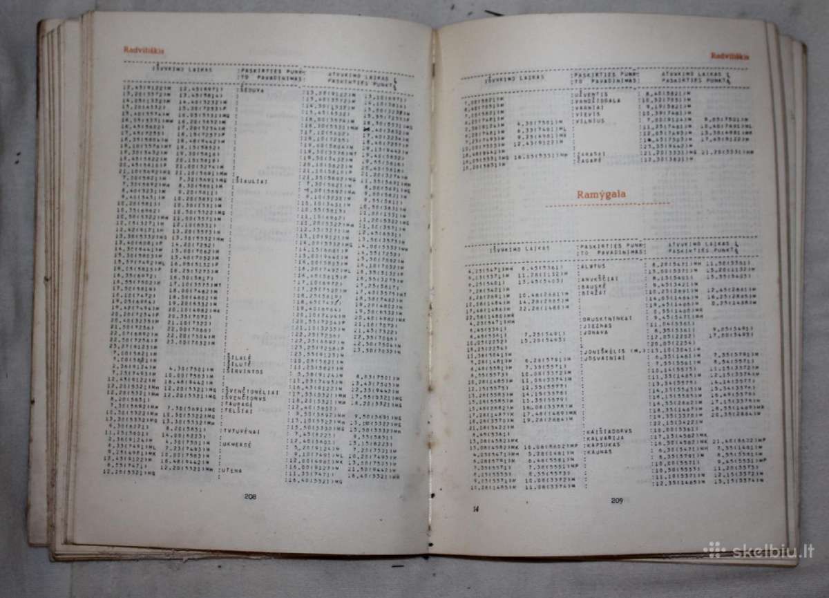 Autobusų eismo tvarkaraščiai 1977-78 ir 1981- 82 - nuotraukos Nr. 12
