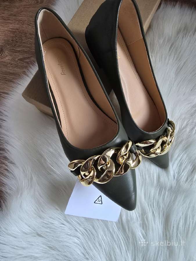 Eleganci naujos balerinos su aukso detalėm - nuotraukos Nr. 6