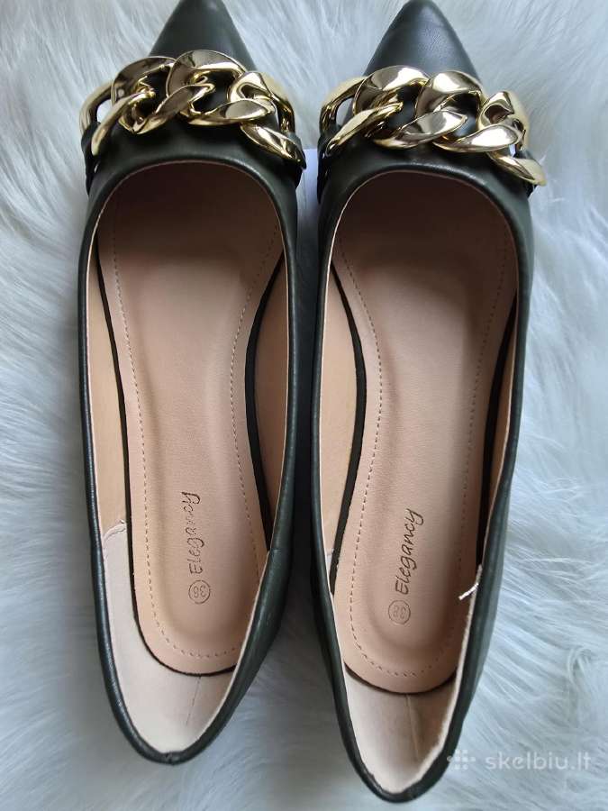 Eleganci naujos balerinos su aukso detalėm - nuotraukos Nr. 8