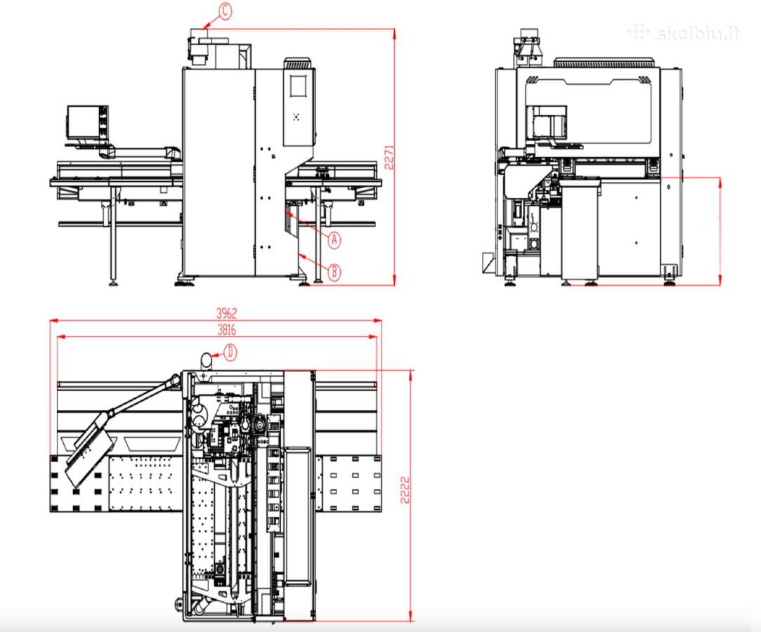 6 pusių CNC gręžimo centras Master 6x Compact - nuotraukos Nr. 9