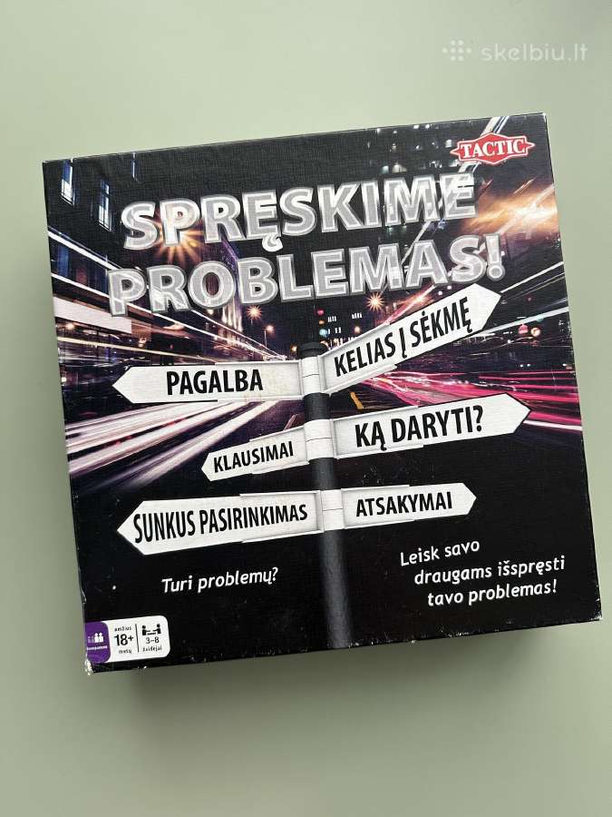 Stalo žaidimas "Spręskime problemas!"