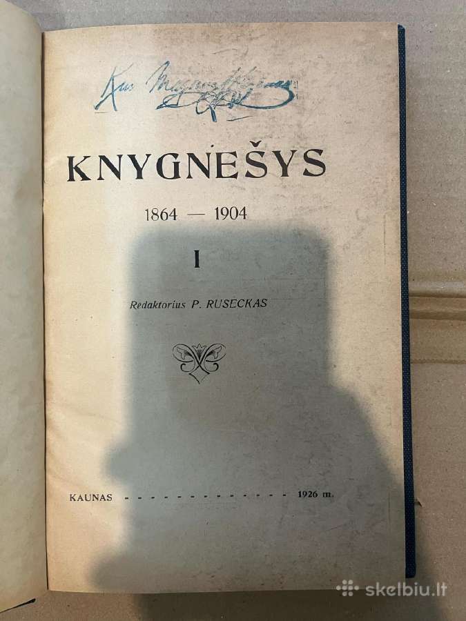 Knygnešys I kn. 1864-1904p. Ruseckas