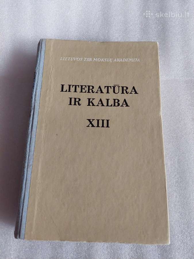Literatūra ir kalba XIII