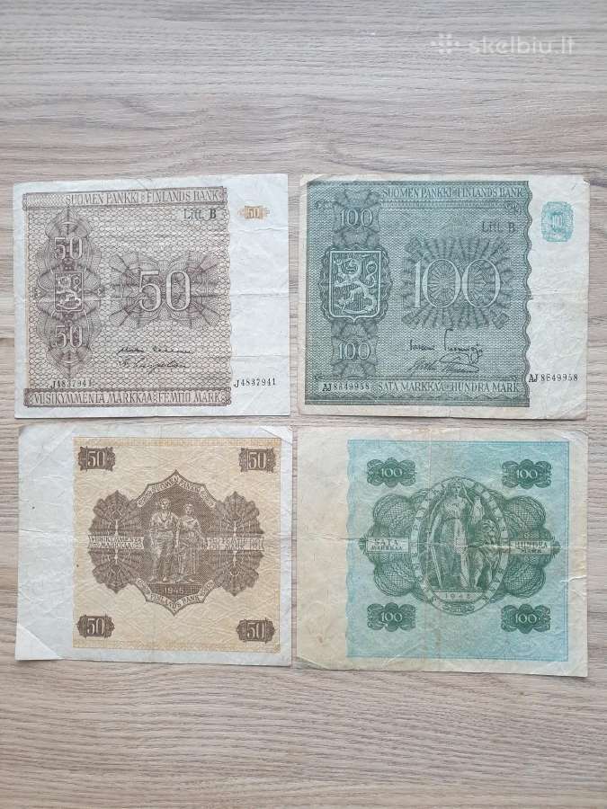 Banknotai Suomija Finland