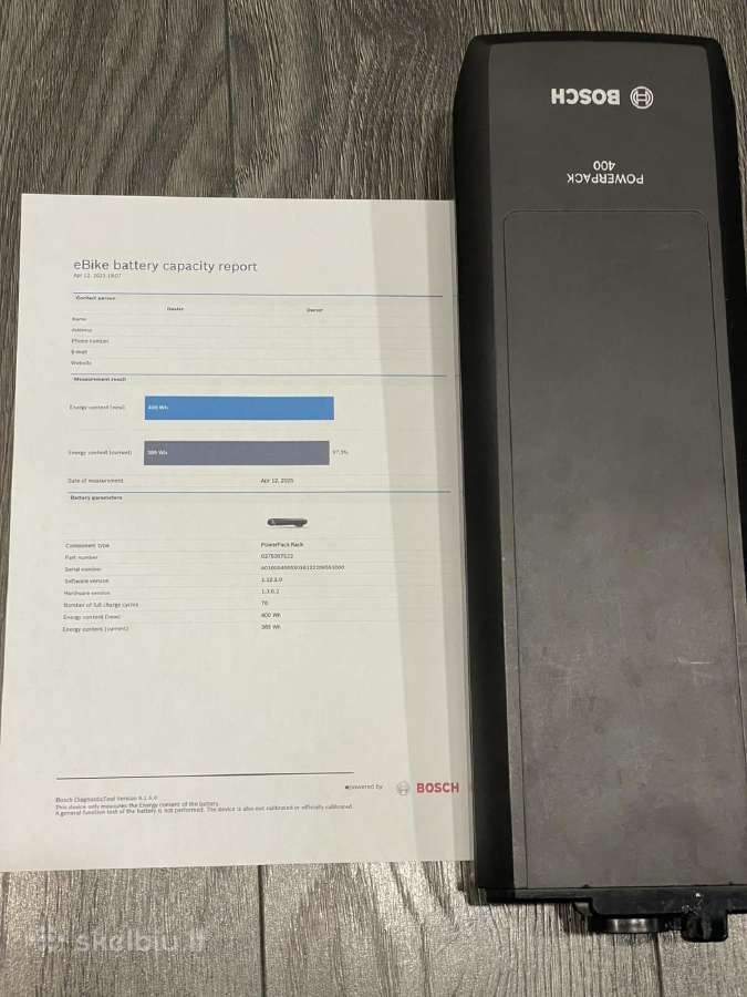 Bosch powertube, powerpack bate