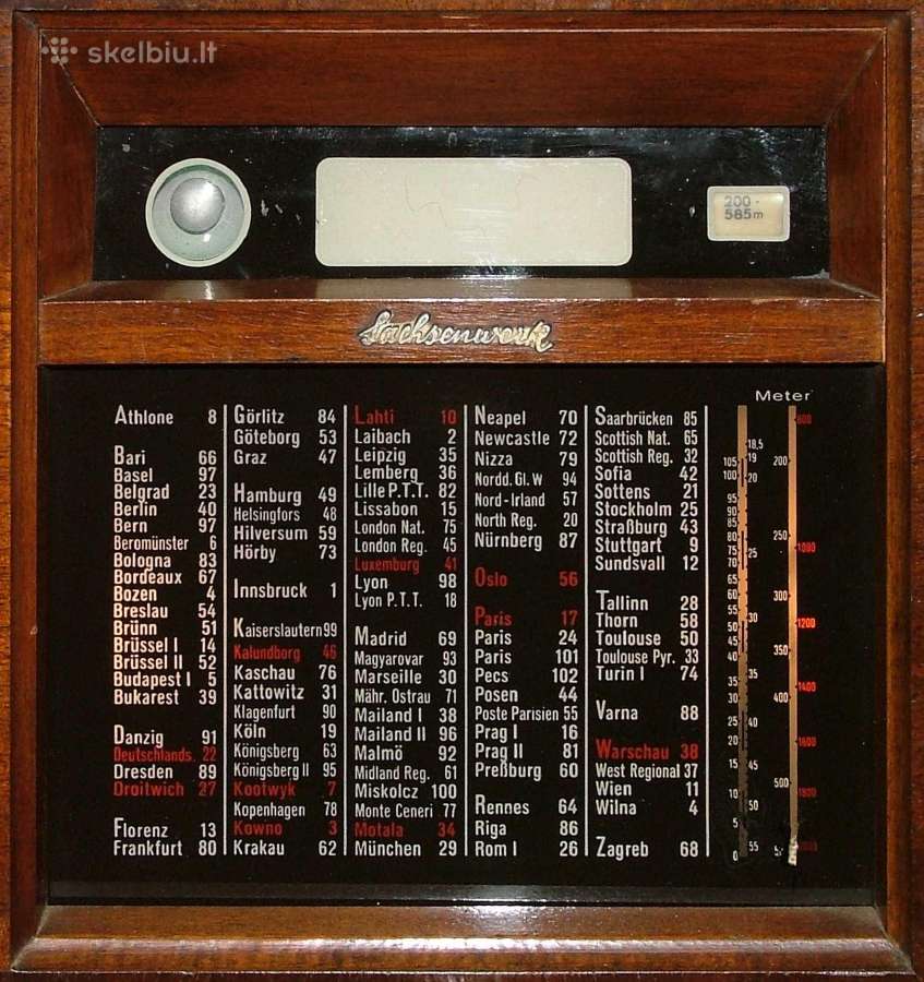 Lempinė radija Sachsenwerk Olympia (1937/38) - nuotraukos Nr. 2