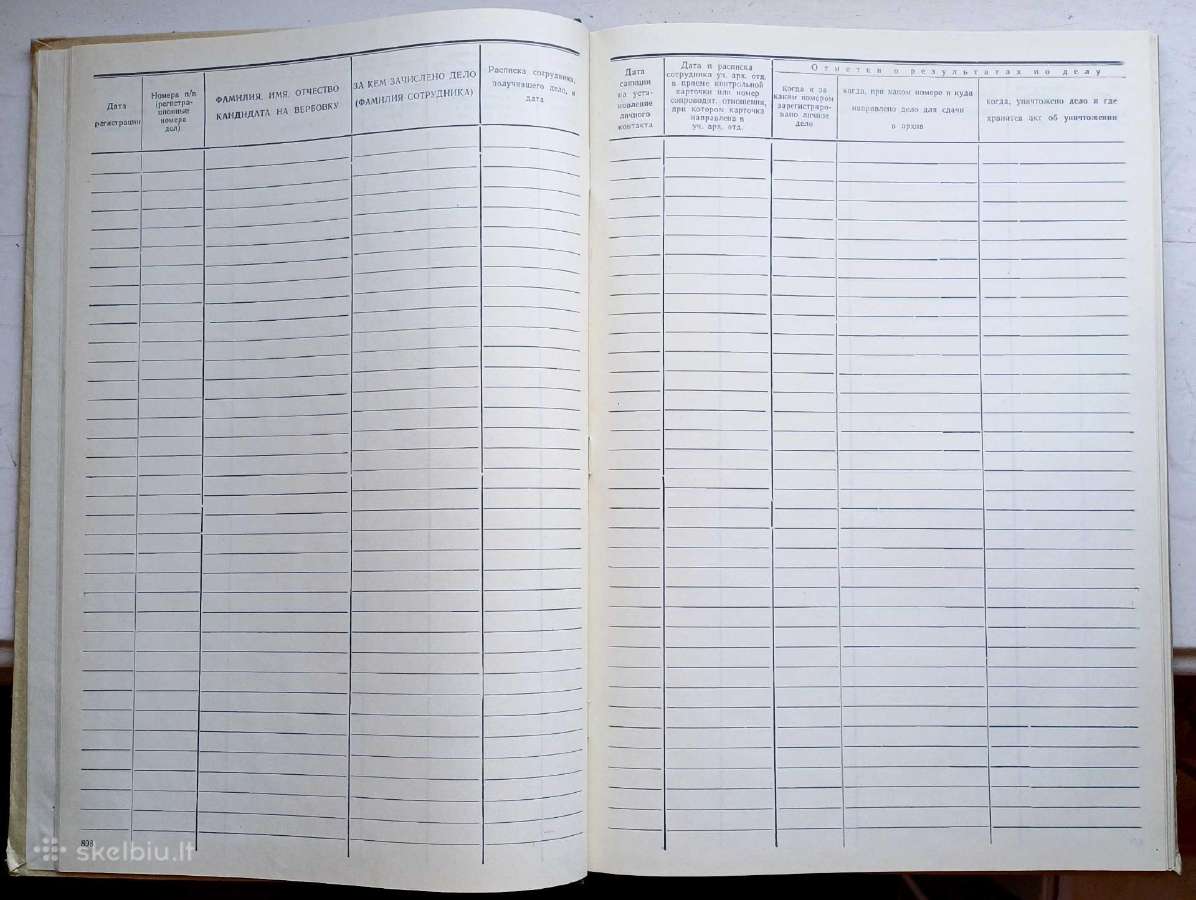 Kgb verbuojamų asmenų bylų registracijos žurnalas - nuotraukos Nr. 3