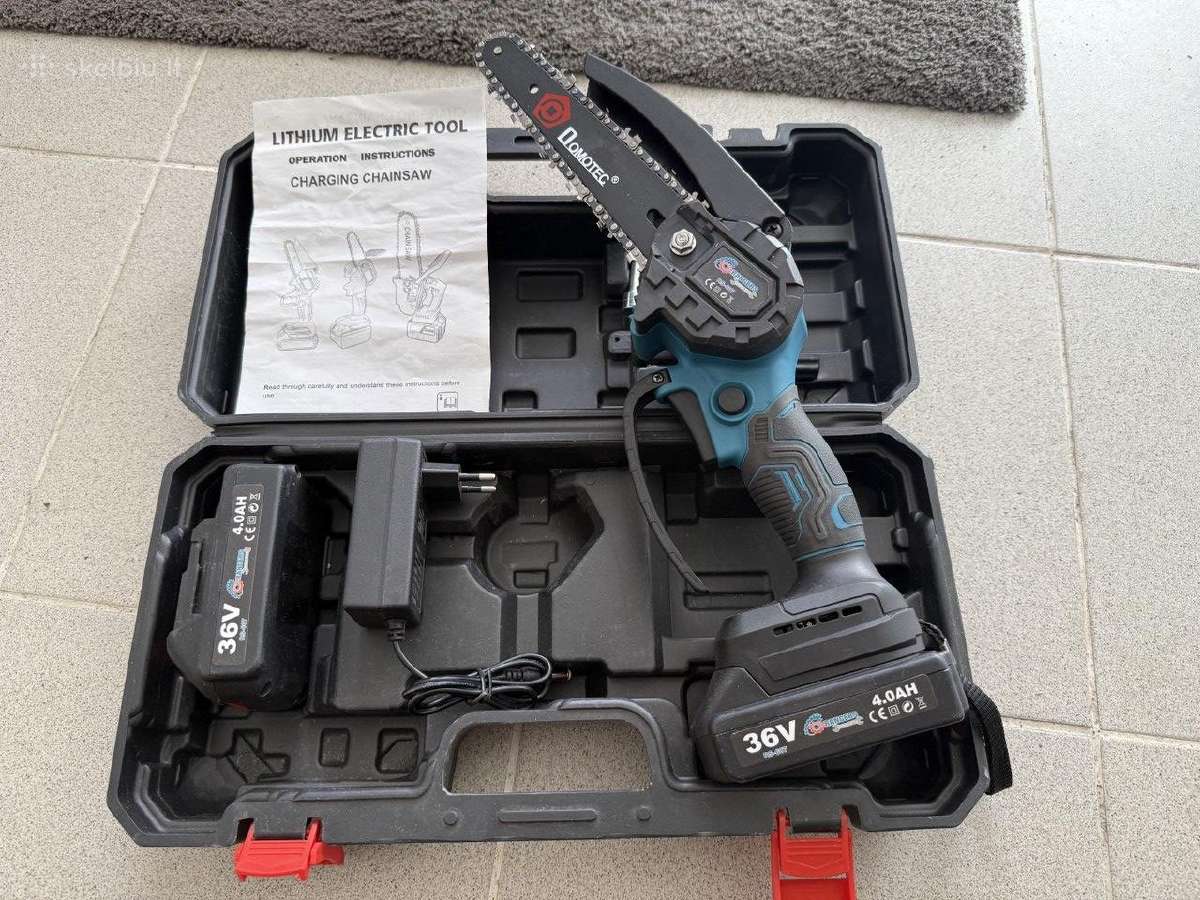 6" Naudotas mini grandininis genėjimo pjūklas 36v