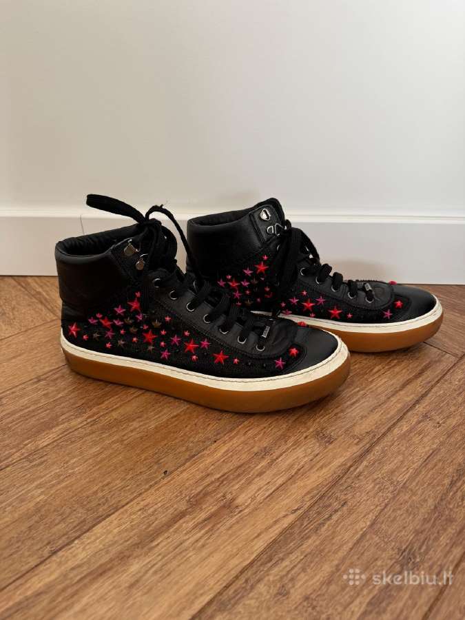 Jimmy Choo Black Star Studded Olympic Mix Argyle