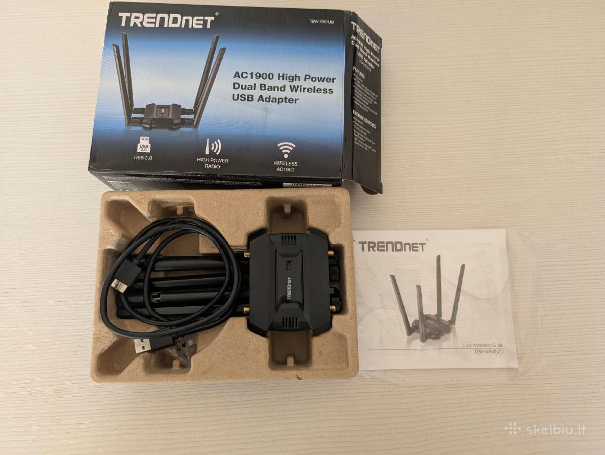 Trendnet Tew-809ub Ac1900 Wireless Usb Adapter - nuotraukos Nr. 5