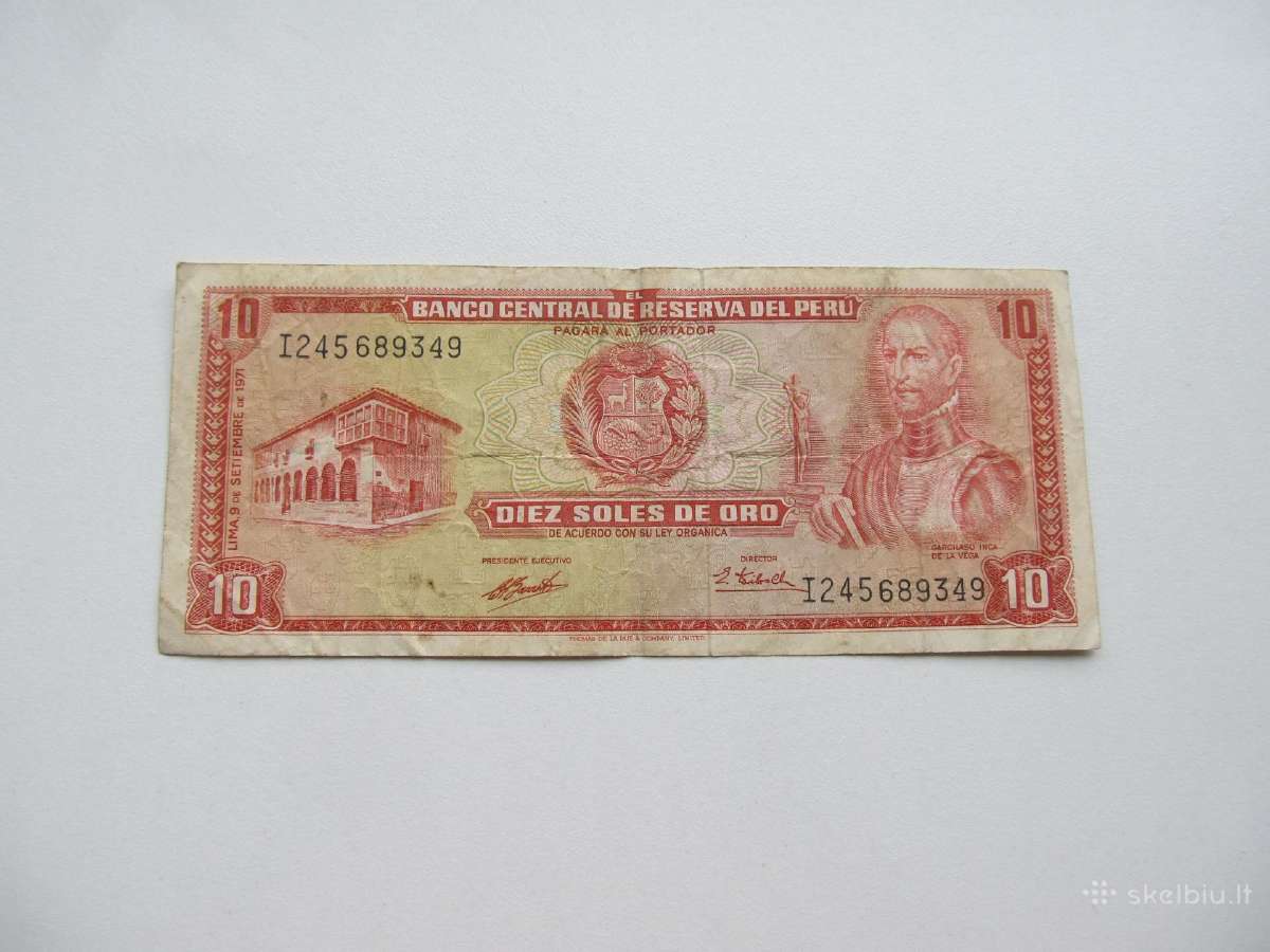 10 soliu oro , Peru , 1971