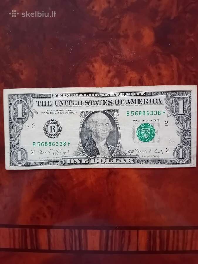 1 JAV doleris, 1988 m, B serija