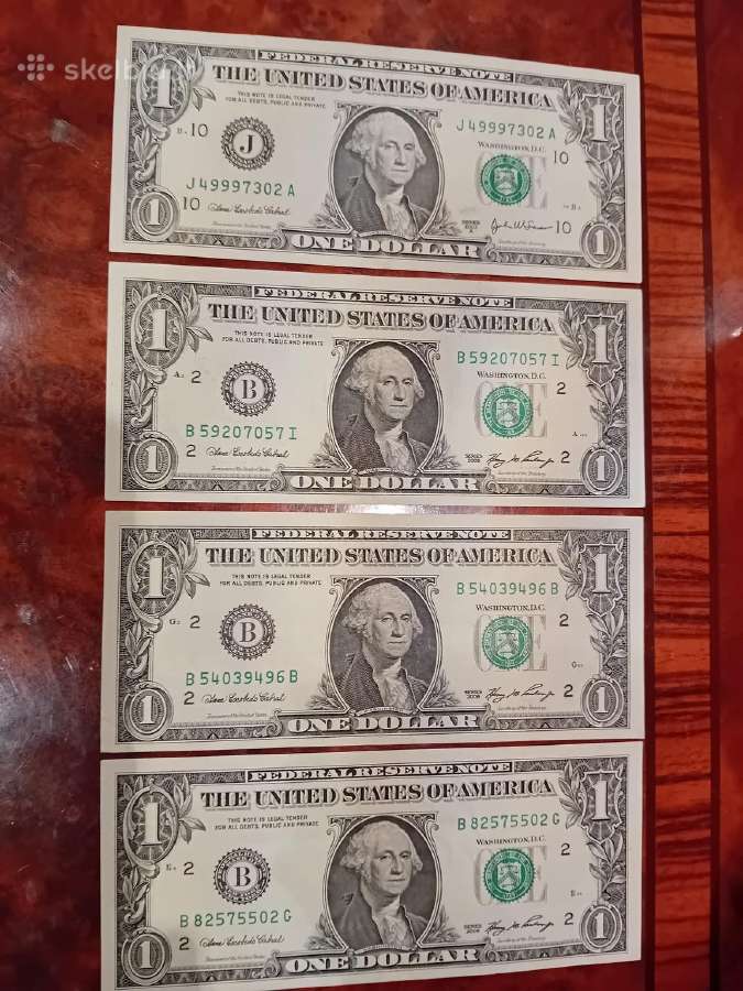1 JAV doleris, 2003-2006 m, 4 vnt.