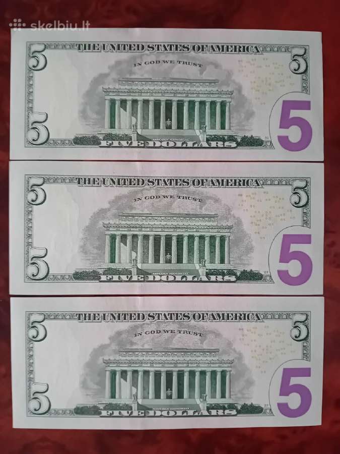 5 JAV doleriai, 2006 m, Unc, 3 vnt. - nuotraukos Nr. 2