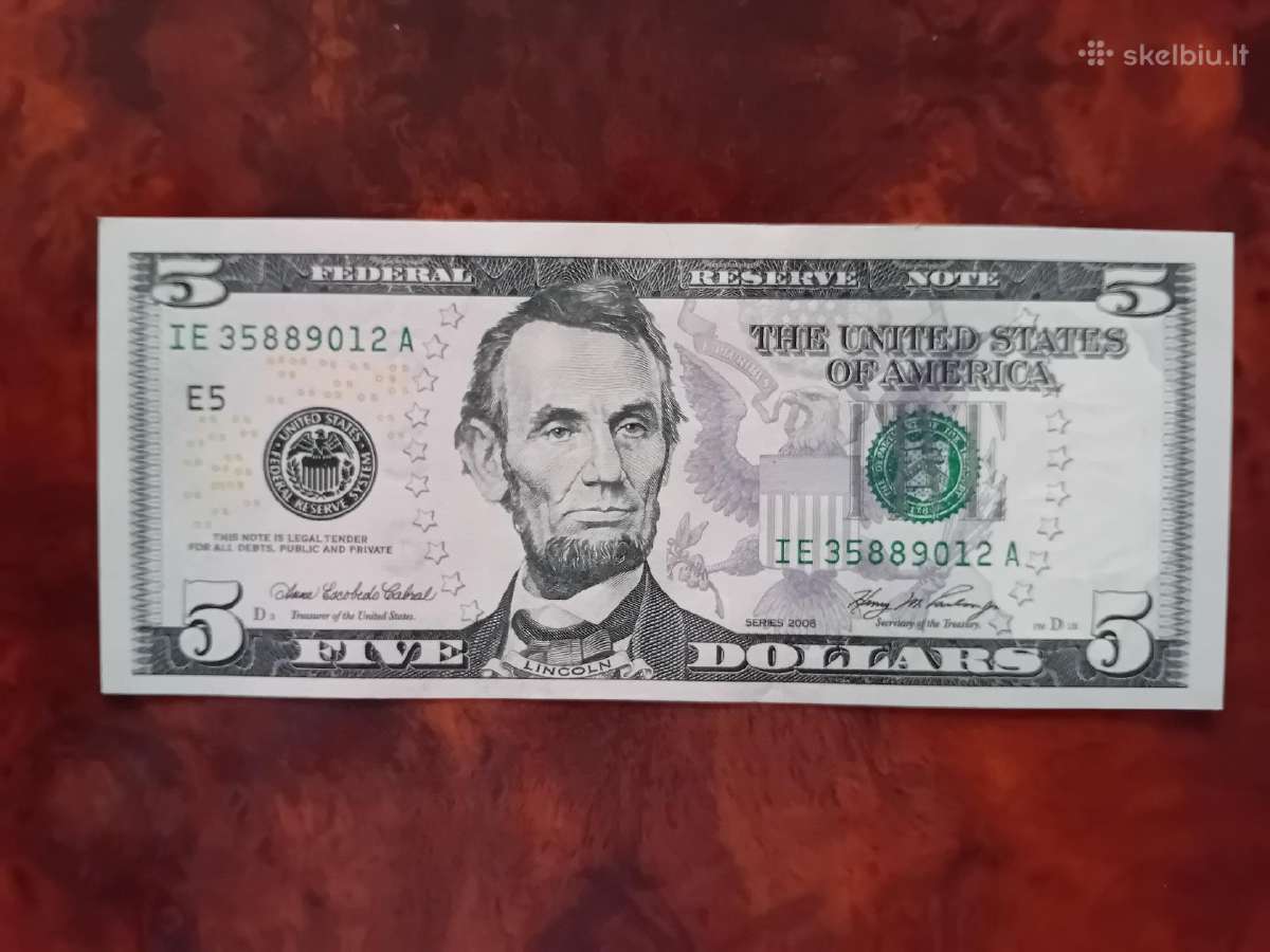 5 JAV doleriai, 2006 m, Unc, E5 serija