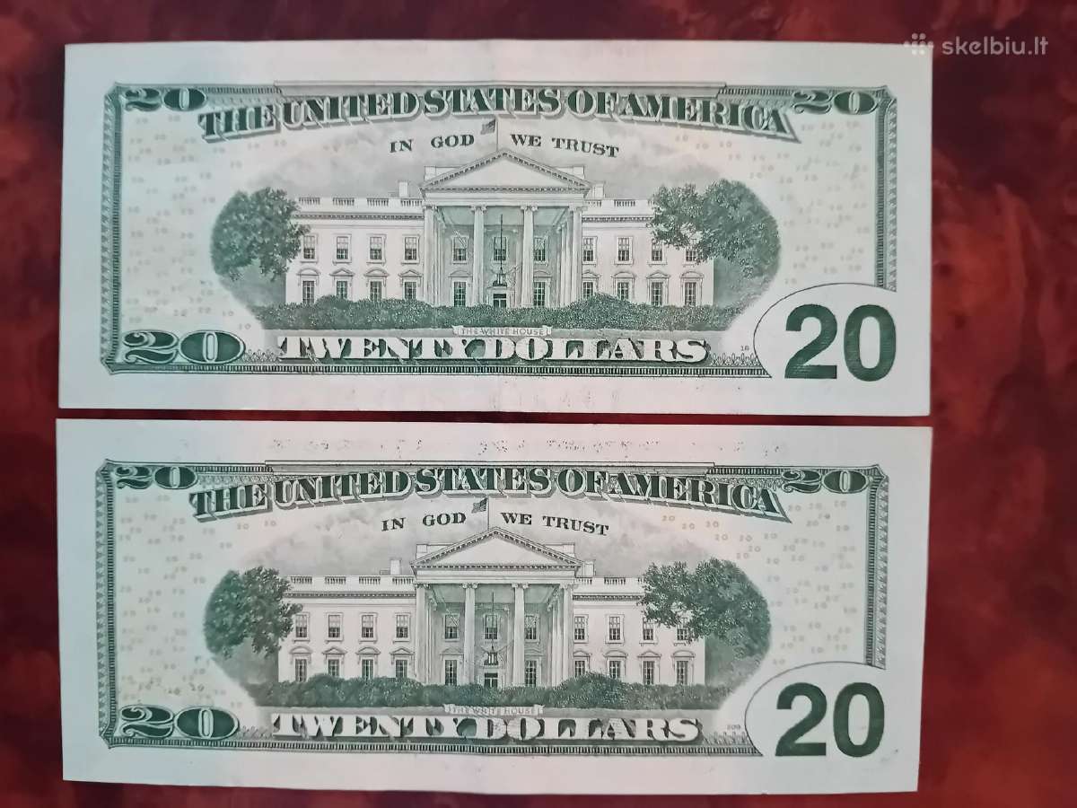 20 JAV dolerių banknotas, 2004 m, 2 vnt. - nuotraukos Nr. 2