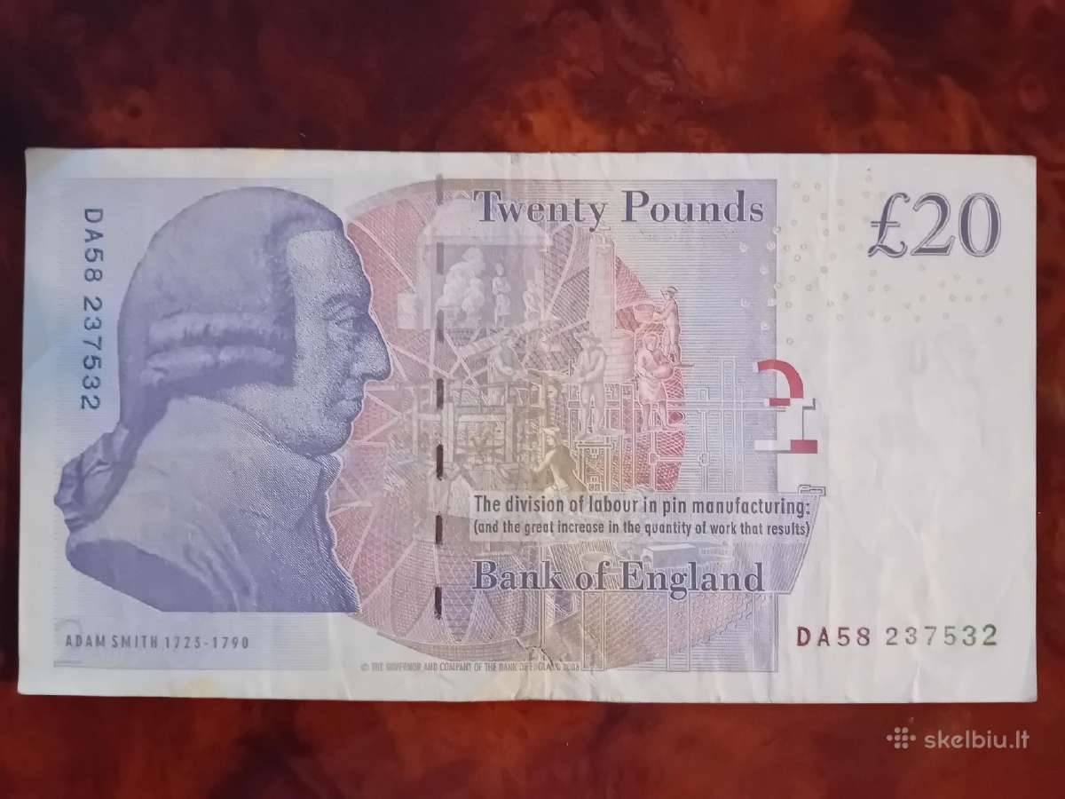 20 svarų banknotas 2006 m., Didžioji Britanija - nuotraukos Nr. 2