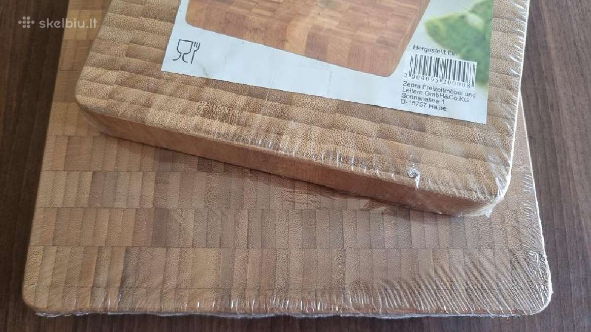 Trys storos bambuko lentutės maisto pjaustymui - nuotraukos Nr. 3