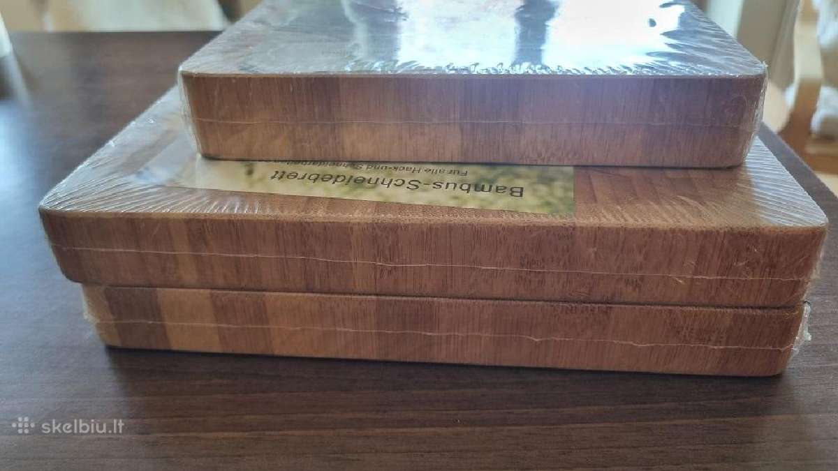 Trys storos bambuko lentutės maisto pjaustymui - nuotraukos Nr. 8