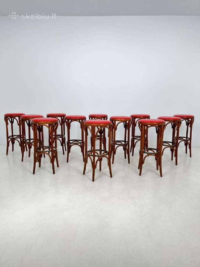Thonet stiliaus baro kėdė 3 vnt. - nuotraukos Nr. 9