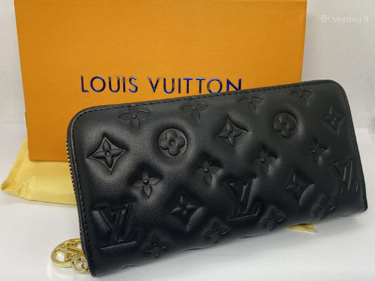 Louis Vuitton juoda moteriška piniginė nauja