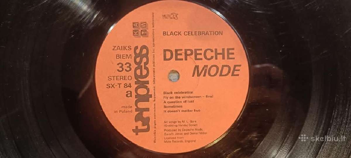Depeche Mode - Black Celebration 1987 Poland - nuotraukos Nr. 3
