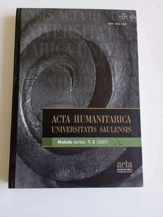 Acta humanitarica univarsitatis saulensis
