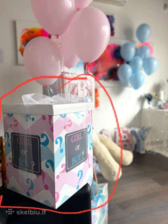 Dekoracijos baby shower gender party - nuotraukos Nr. 2