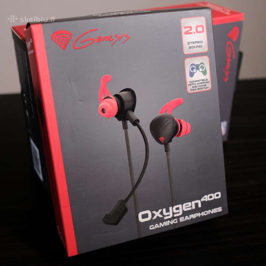 Žaidimų Ausinės Genesis Oxygen 400